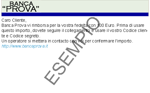 esempio phising