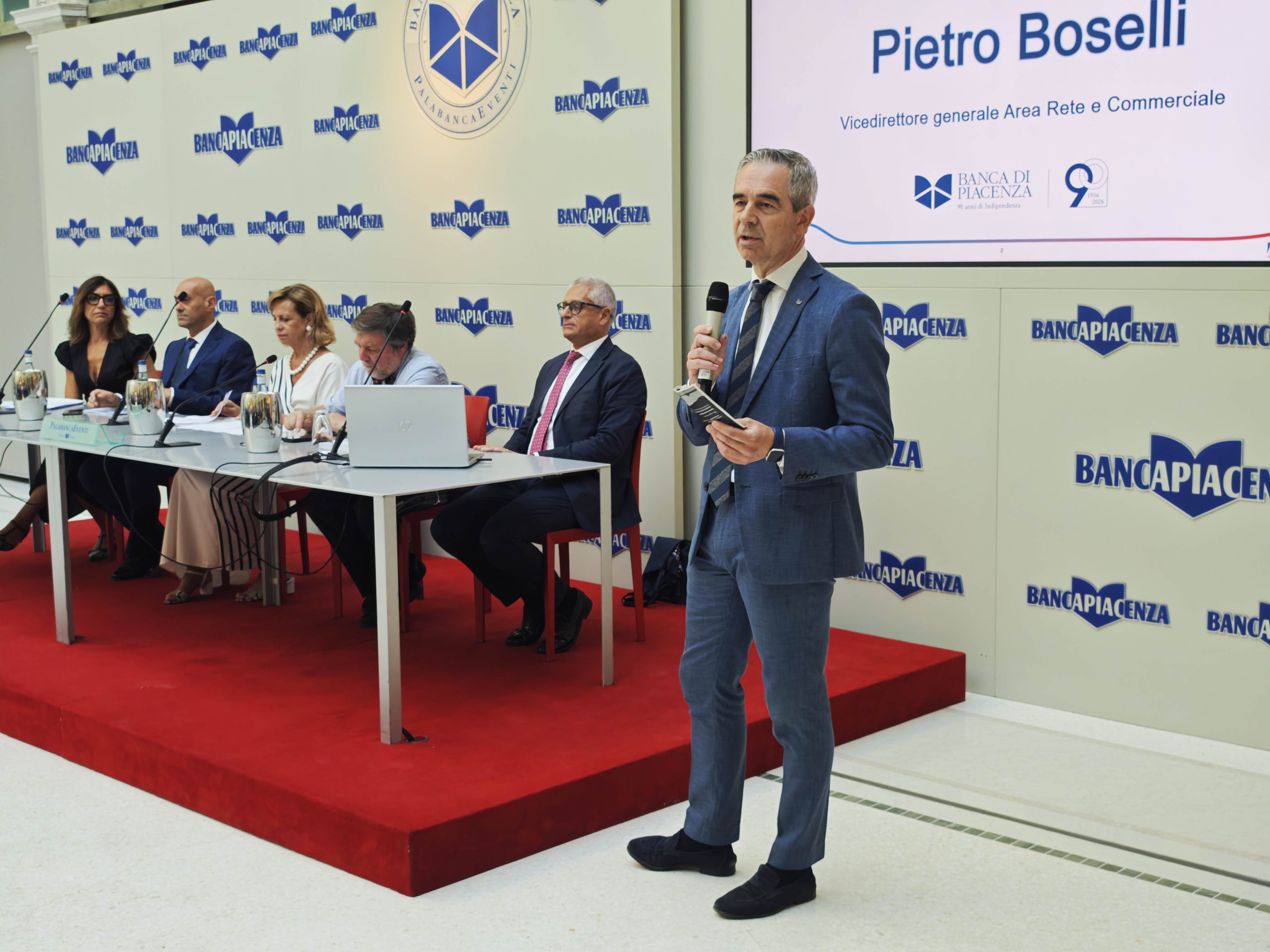 Il vicedirettore generale della Banca di Piacenza Pietro Boselli