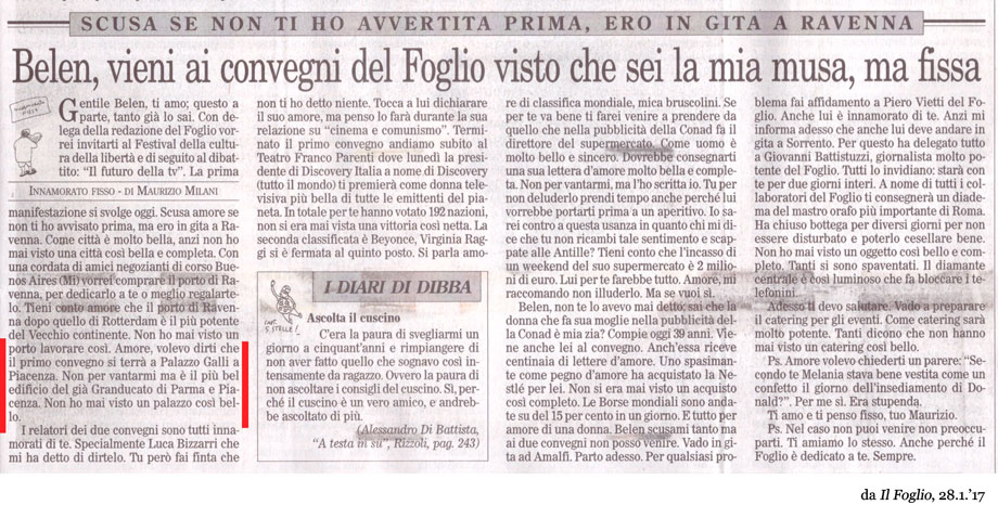 IL FOGLIO 28.1.'17