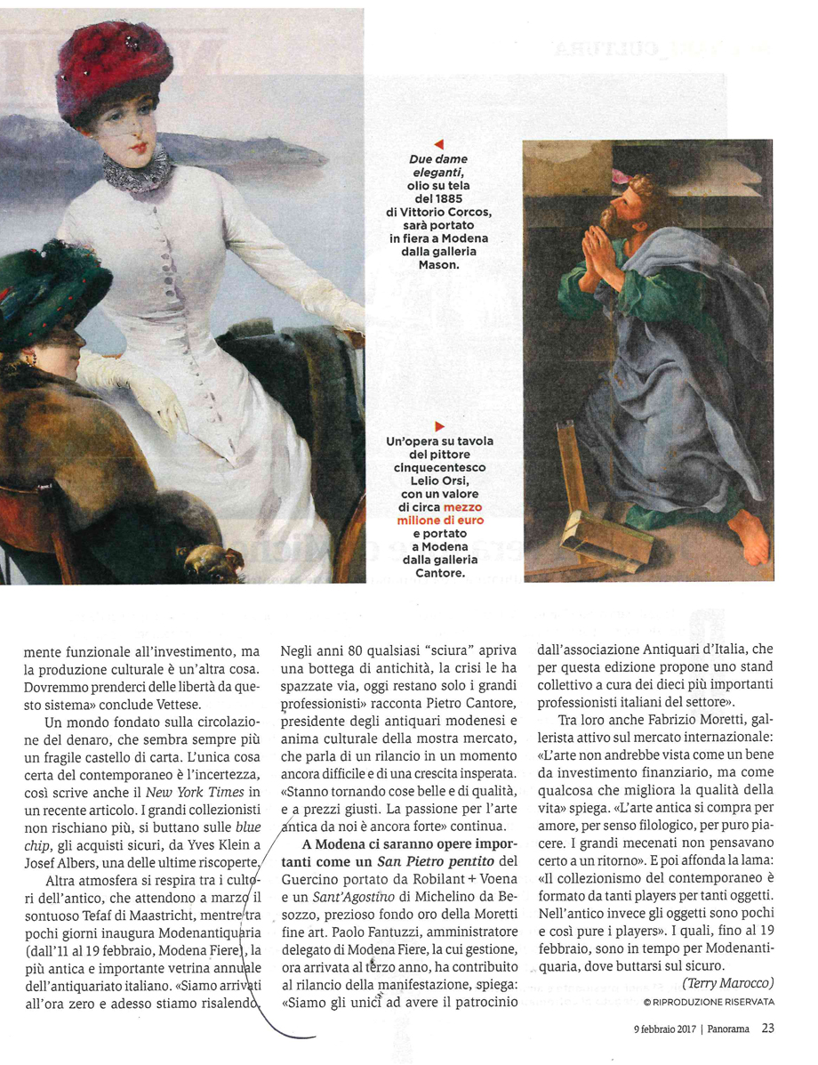 SU PANORAMA, UN GUERCINO IN VENDITA