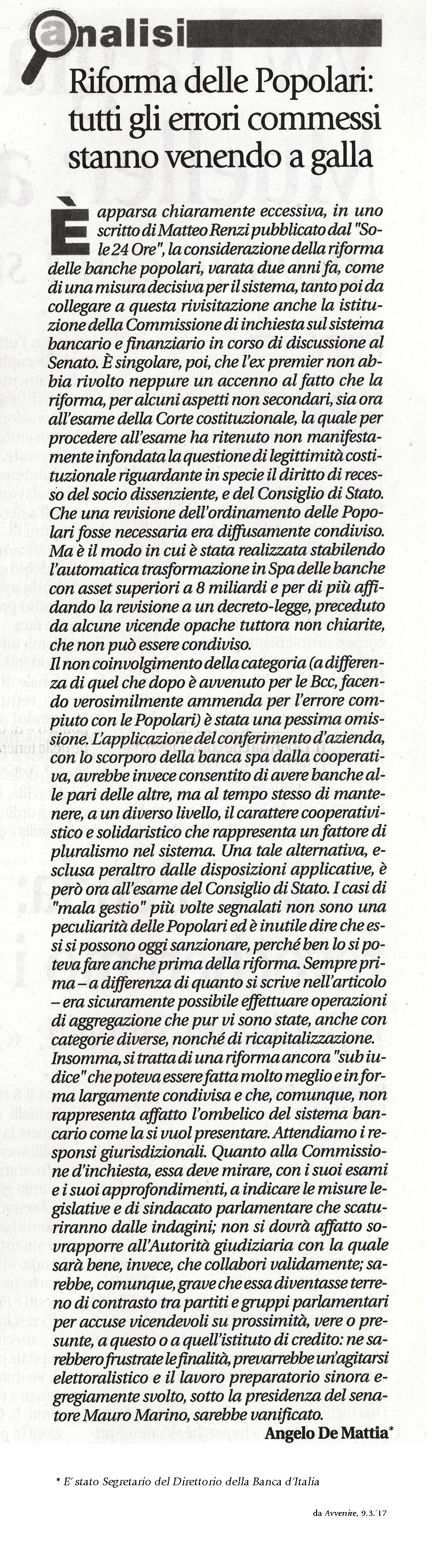 RIFORMA POPOLARI