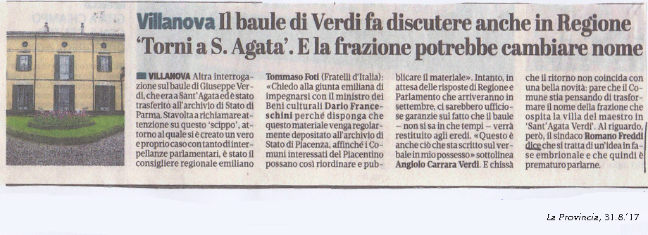 SANT'AGATA VERDI?