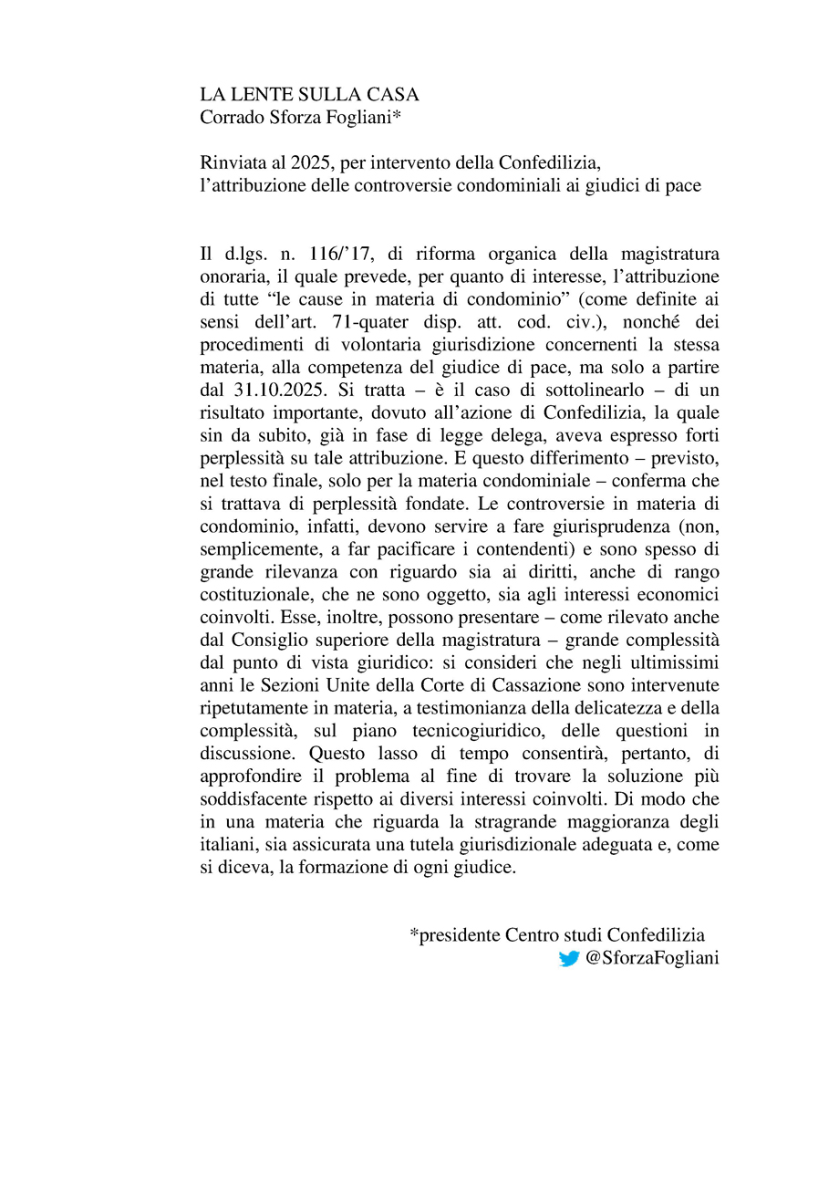Rinviata al 2025