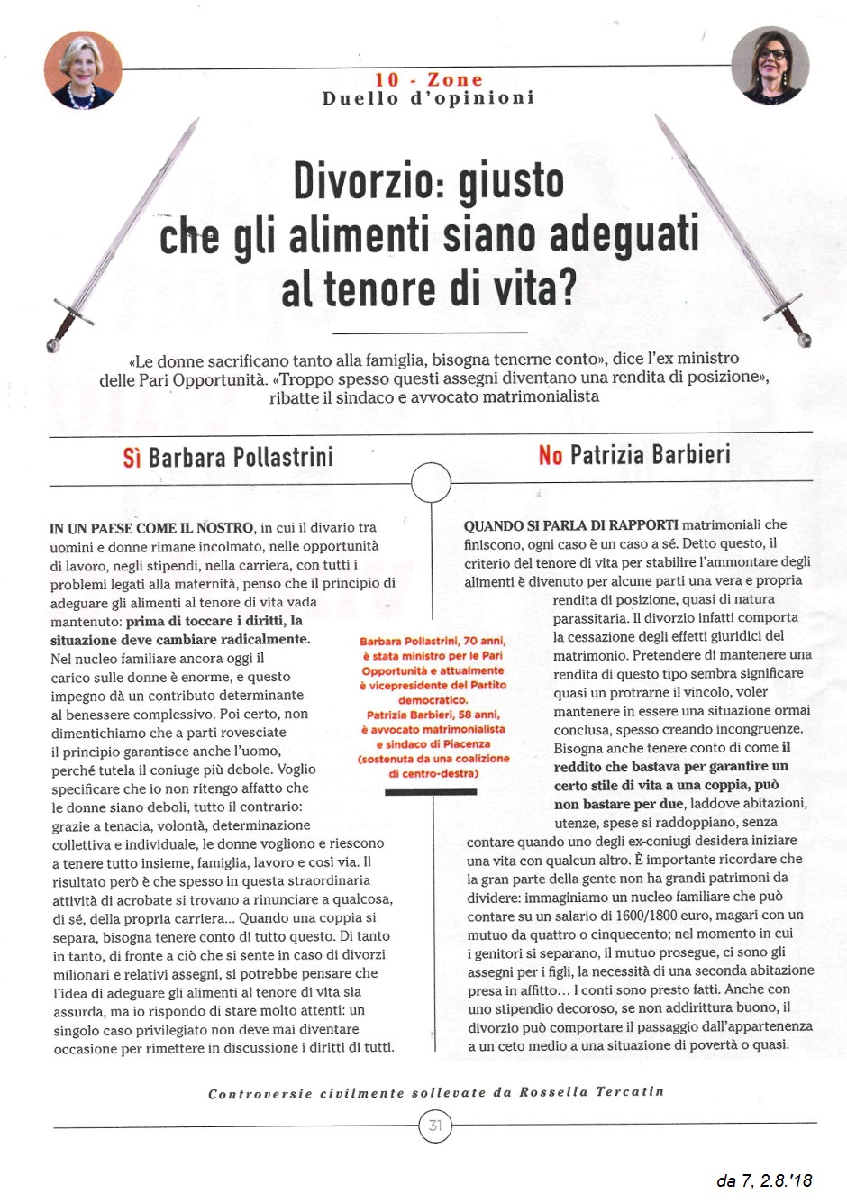 sindaco matrimonialista su 7