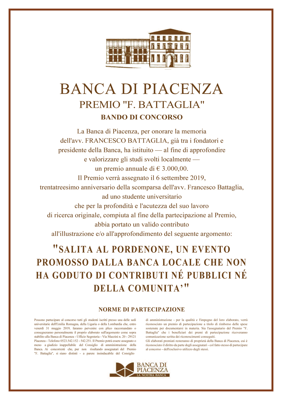 Premio Battaglia 2019