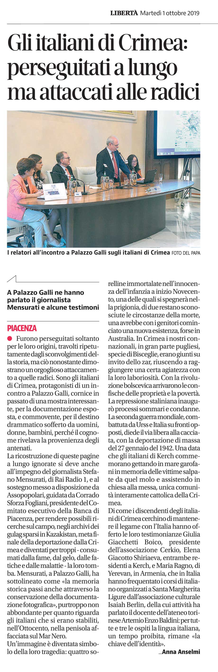 Libertà, 1.10.'19