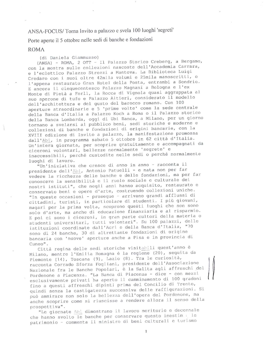 Lancio Ansa 1