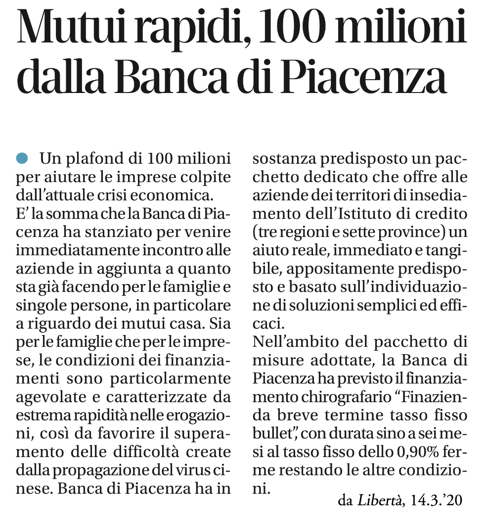 Libertà, 14.3.'20