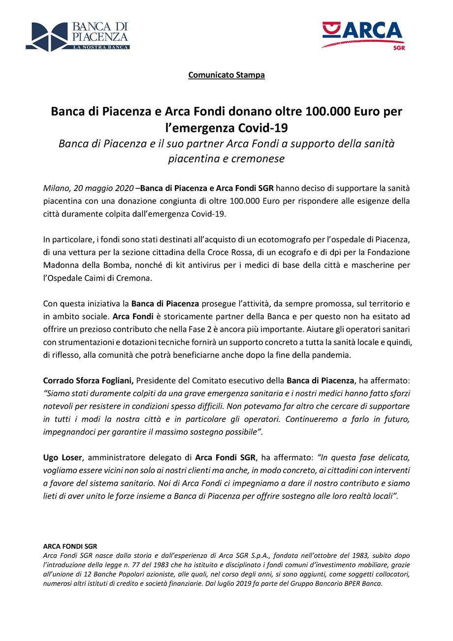 Comunicato stampa