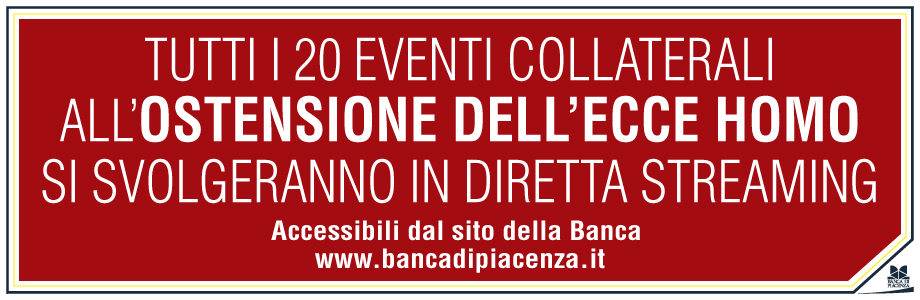 TUTTI 20 EVENTI COLLATERALI ALL'OSTENSIONE DELL'ECCE HOMO SI SVOLGERANNO IN DIRETTA STREAMING