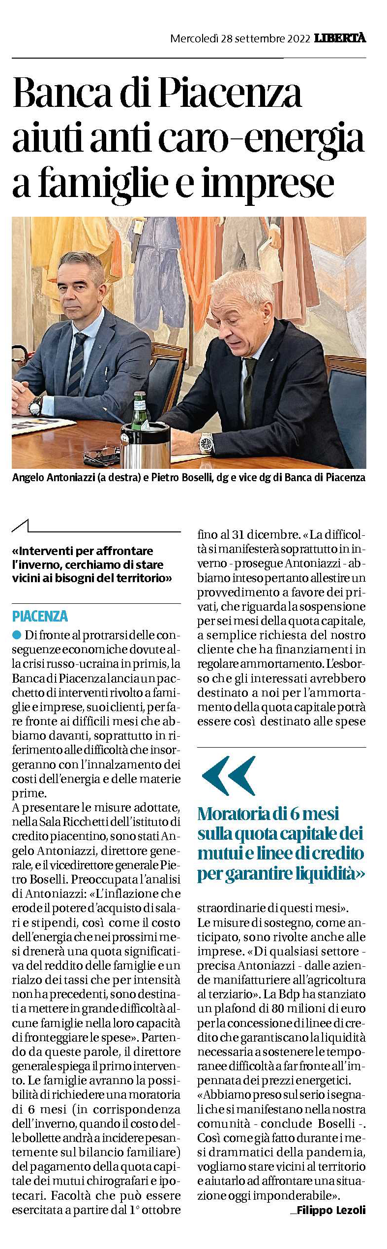 Libertà, 28.9.'22