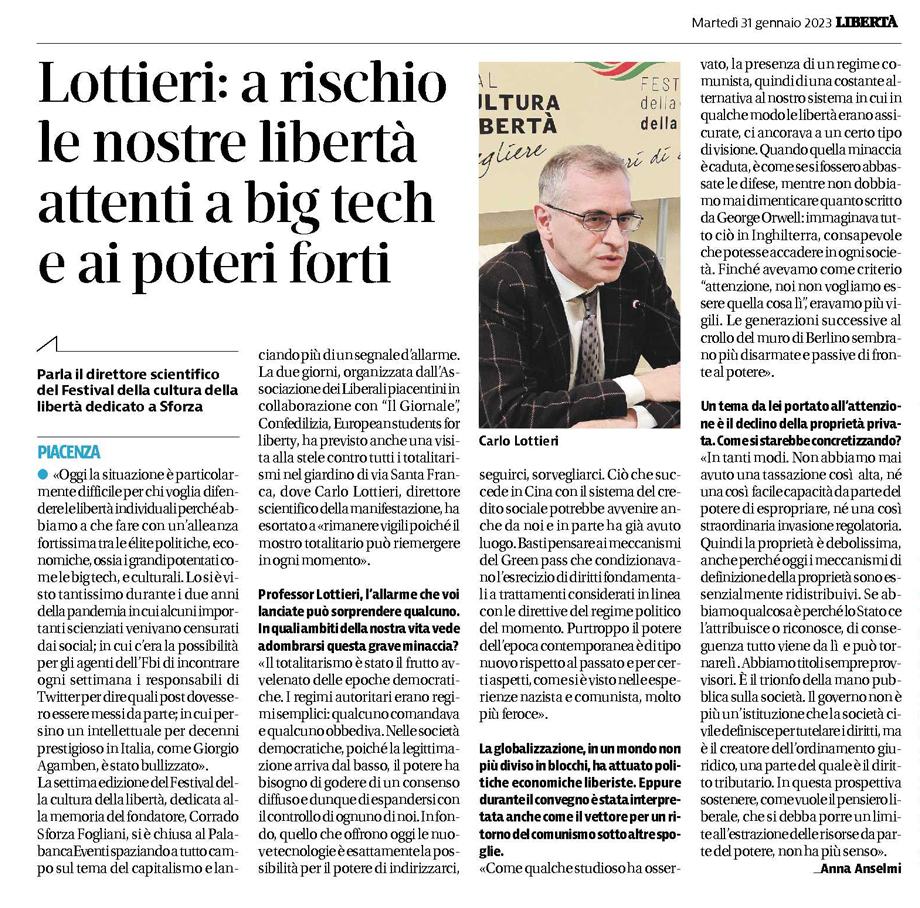 Libertà, 31.1.'23