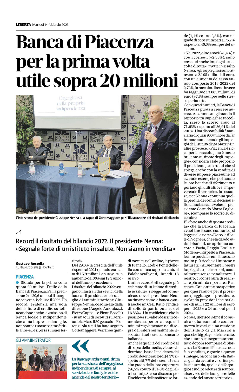 Libertà, 14.2.'23