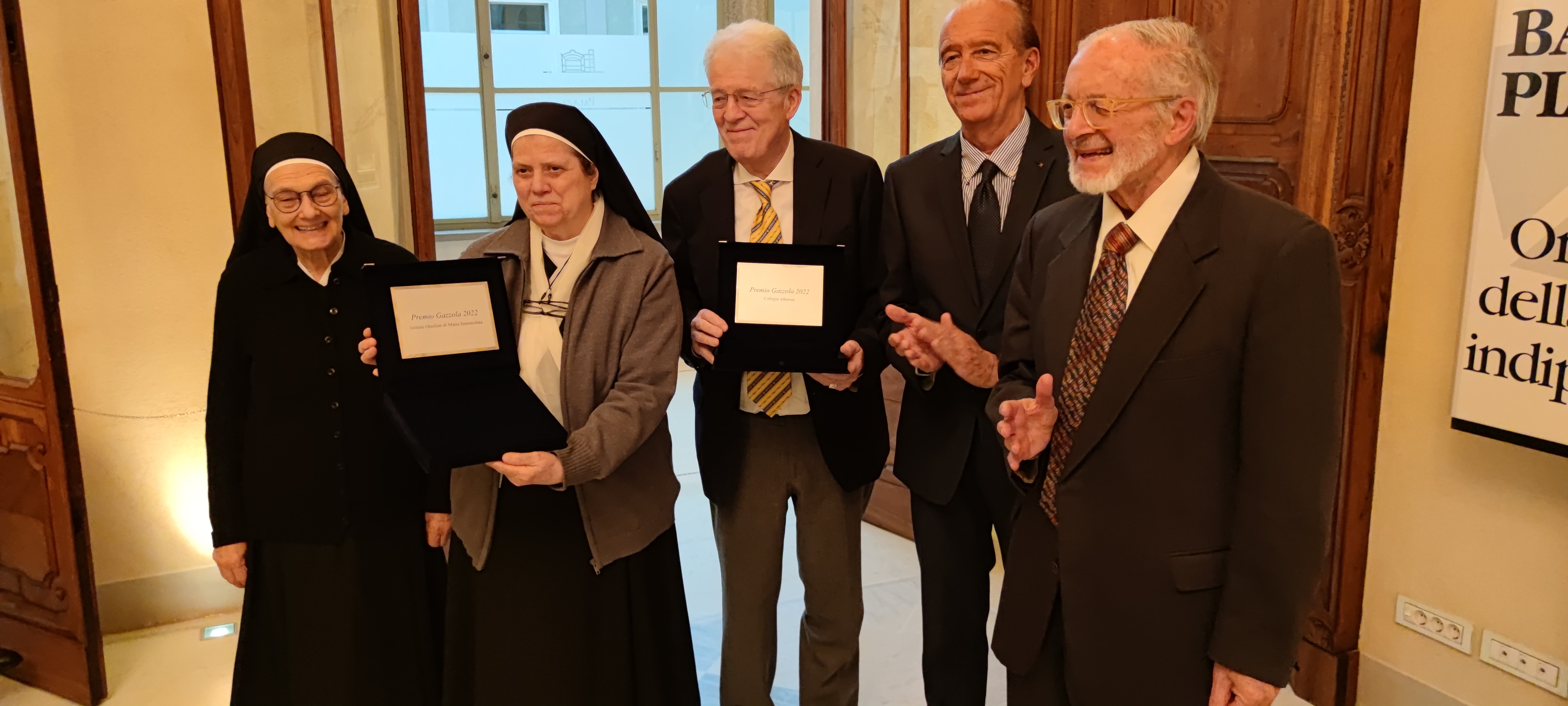 PREMIO GAZZOLA AL MIGLIOR RESTAURO CONSEGNATO AL COLLEGIO ALBERONI E AL COLLEGIO DELLE ORSOLINE